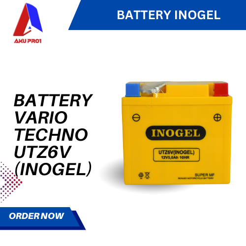 AKI / BATTERY VARIO TECHNO UTZ6V INOGEL (12V-5AH/10HR)