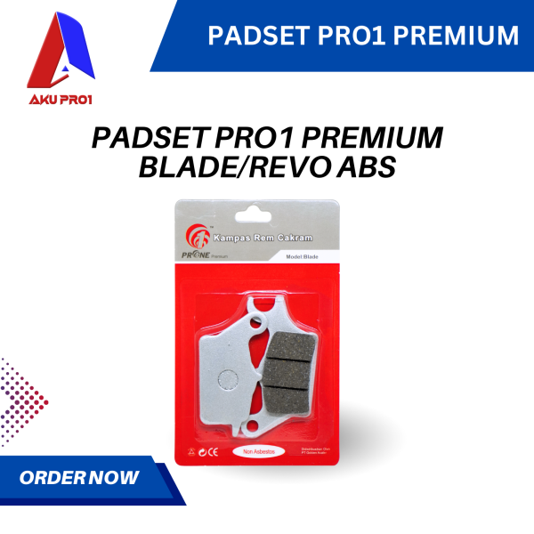 PADSET / DISPAD KAMPAS CAKRAM BLADE, REVO ABS, SUPRA X 125 2014 (F) PRO1 PREMIUM