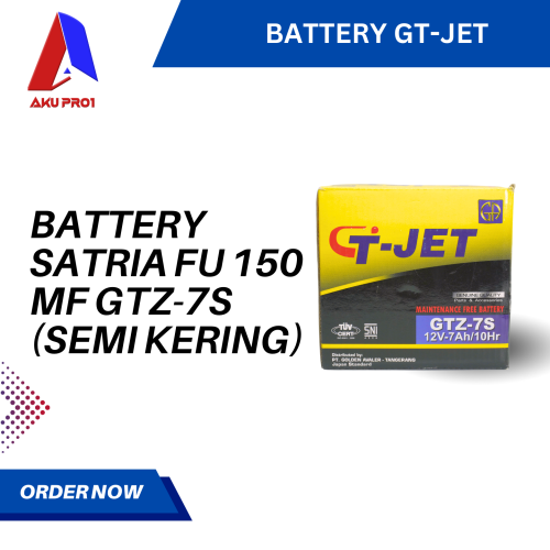 AKI / BATTERY VARIO TECHNO / SATRIA FU 150 GTZ-7S SEMI KERING GT-JET (12V-7AH/10HR)