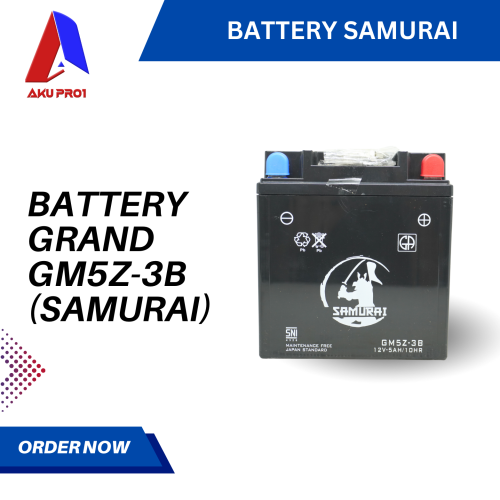 AKI / BATTERY GRAND GM5Z-3B SAMURAI (12V-5AH/10HR)