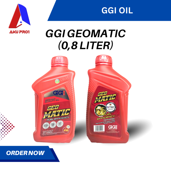 OLI GGI GEOMATIC / MATIC ENGINE OIL SAE 10W-30 API SL JASO MB (0,8 LITER / 800 ML)