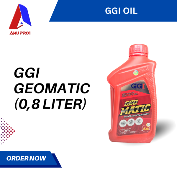 OLI GGI GEOMATIC / MATIC ENGINE OIL SAE 10W-30 API SL JASO MB (0,8 LITER / 800 ML) - Gambar 2