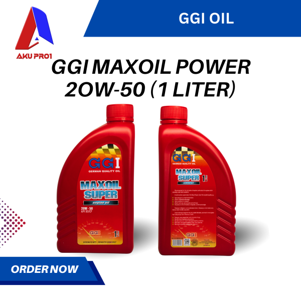 OLI GGI MAXOIL SUPER / GASOLINE ENGINE OIL SAE 20W-50 API SG/CF (0,8 LITER / 1 LITER) - Gambar 3