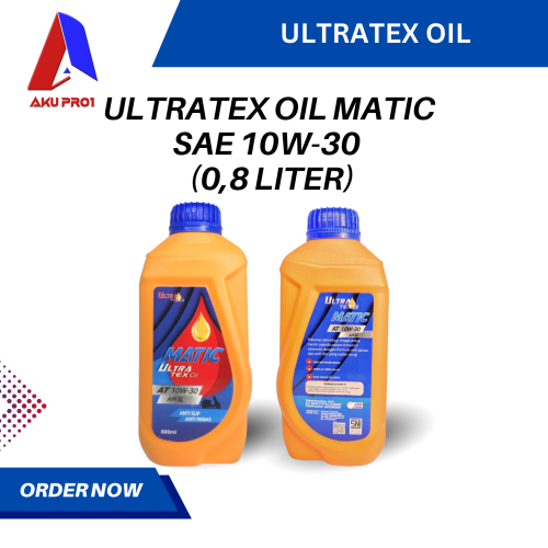 OLI MATIC MESIN MOTOR MATIC ULTRATEX OIL 0,8 LITER / 800 ML HONDA YAMAHA (SAE 10W-30)