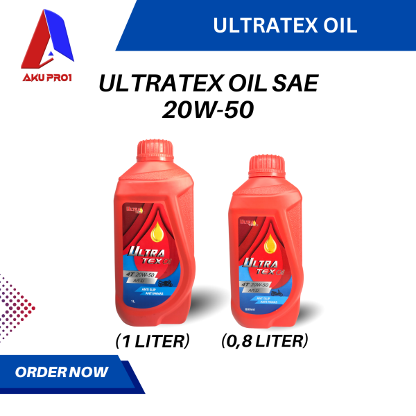 OLI 4T MESIN MOTOR MANUAL ULTRATEX OIL 1 0,8 LITER / 1 LITER HONDA YAMAHA (SAE 20W-50)