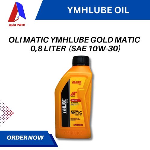 OLI MATIC YMHLUBE GOLD MATIC OIL 0,8 LITER / 800 ML HONDA YAMAHA (SAE 10W-30)