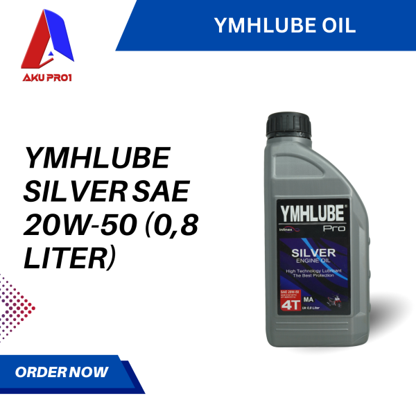 OLI YMHLUBE 4T SILVER / ENGINE OIL SAE 20W-50 (0,8 LITER / 800 ML) - Gambar 3