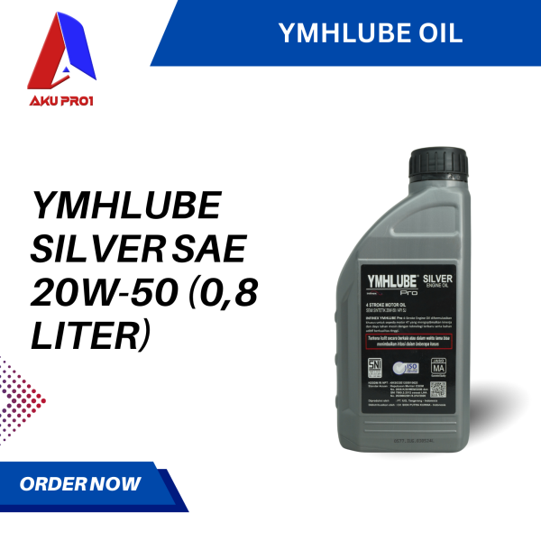 OLI YMHLUBE 4T SILVER / ENGINE OIL SAE 20W-50 (0,8 LITER / 800 ML) - Gambar 2