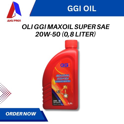 OLI GGI MAXOIL SUPER / GASOLINE ENGINE OIL SAE 20W-50 API SG/CF (0,8 LITER)