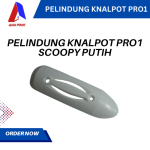 PELINDUNG KNALPOT / COVER TUTUP KNALPOT SCOOPY PUTIH - Gambar 2