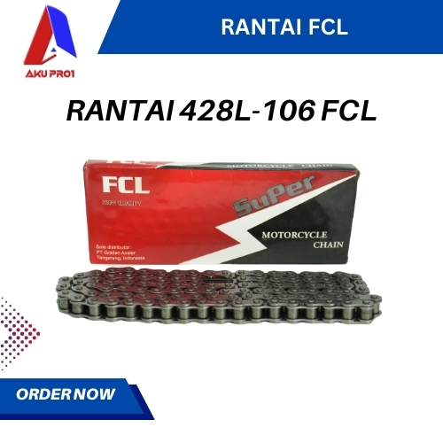 RANTAI SEPEDA MOTOR FCL 428L-106L SUPRA FIT NEW, BLADE, REVO ABS