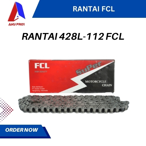 RANTAI SEPEDA MOTOR FCL 428L-112L GLPRO, MEGAPRO, JUPITER MX