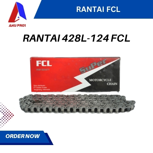 RANTAI SEPEDA MOTOR FCL 428L-124L VERZA, THUNDER125, SCORPIO Z / RXZ