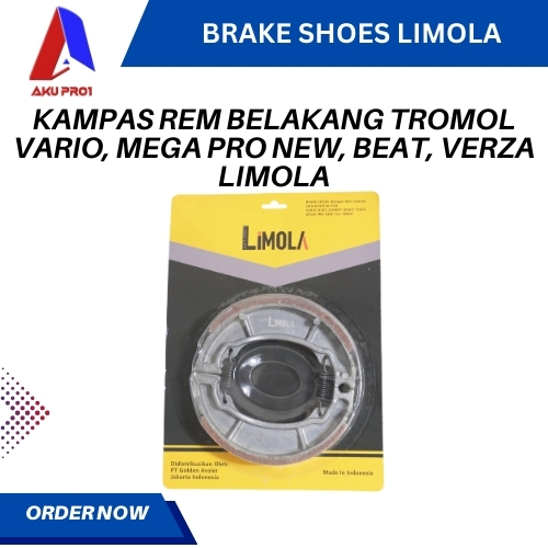 KAMPAS REM BELAKANG TROMOL VARIO, MEGA PRO NEW, BEAT, VERZA LIMOLA