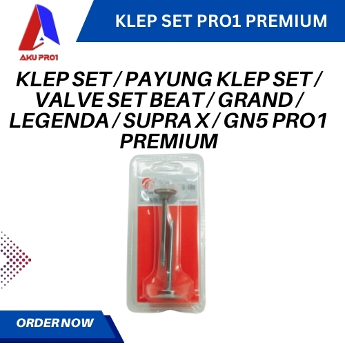 KLEP SET / PAYUNG KLEP SET / VALVE SET BEAT / GRAND / LEGENDA / SUPRA X / GN5 PRO1 PREMIUM