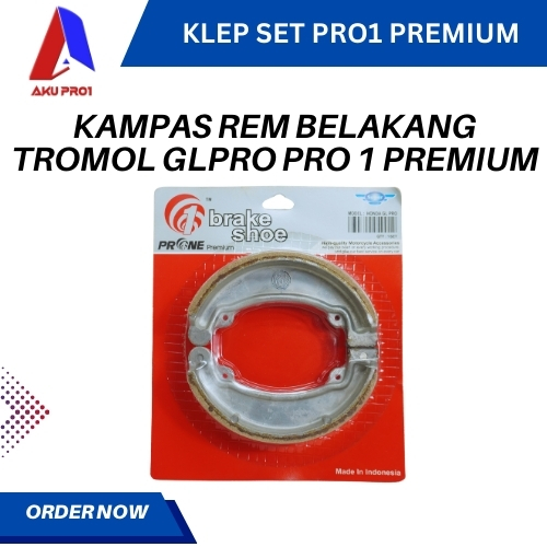 KAMPAS REM BELAKANG TROMOL GLPRO PRO 1 PREMIUM