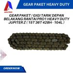 GEAR PAKET / GIGI TARIK DEPAN BELAKANG RANTAI PRO1 HEAVY DUTY JUPITER Z ( 15T 36T 428H - 104L ) - Gambar 2