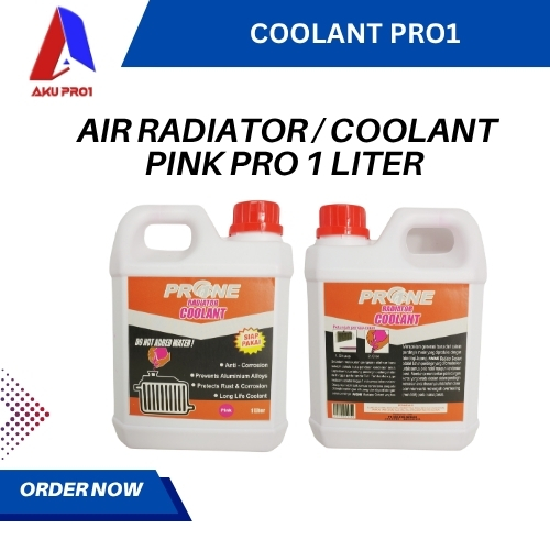 AIR RADIATOR COOLANT PRO1 PINK 1 LITER MOBIL MOTOR
