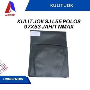 SARUNG / COVER KULIT JOK SJ L55 POLOS 97X53 JAHIT, BLACK/HITAM