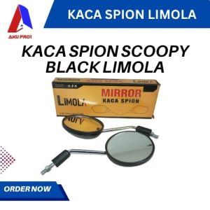 KACA SPION STANDAR HONDA SCOOPY (HITAM)  LIMOLA