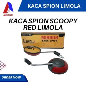 KACA SPION STANDAR HONDA SCOOPY (RED) LIMOLA