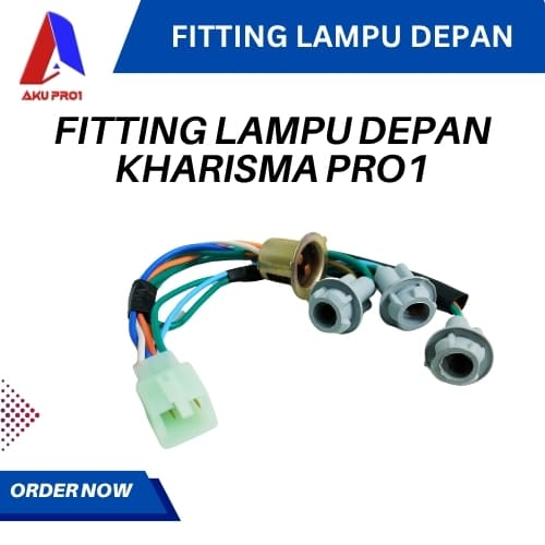 FITTING LAMPU DEPAN KOMPLIT / COP LAMPU / SOKET KHARISMA PRO1