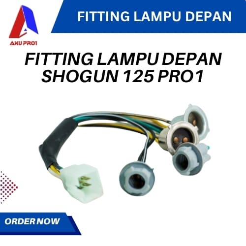 FITTING LAMPU DEPAN KOMPLIT / COP LAMPU / SOKET SHOGUN 125 PRO1