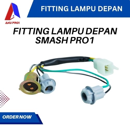 FITTING LAMPU DEPAN KOMPLIT / COP LAMPU / SOKET SMASH PRO1