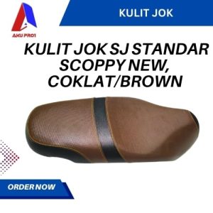 SARUNG/COVER KULIT JOK SJ STANDAR SCOPPY NEW, COKLAT/BROWN