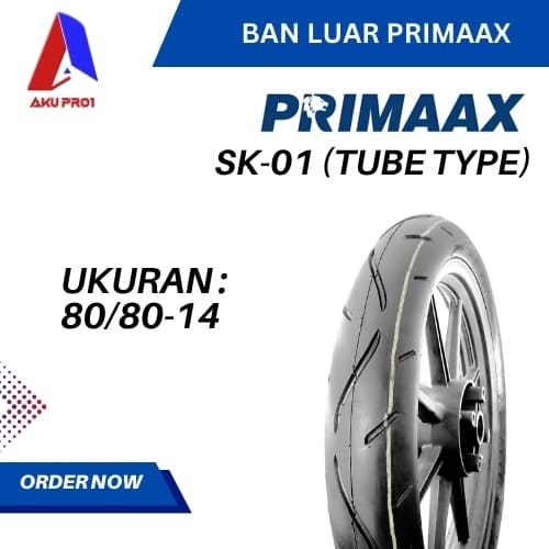 BAN LUAR SK01 UKURAN 80/80-14 (TIME ATTACK) – BAN MOTOR DEPAN MATIC PRIMAAX