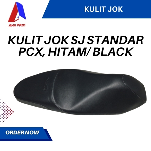 SARUNG/ COVER KULIT JOK SJ STANDAR PCX, HITAM/ BLACK