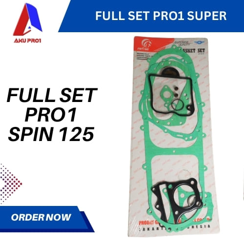 FULL SET / FULLSET SPIN 125 GASKET PAKING PRO1 SUPER