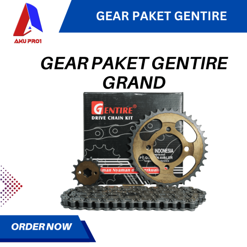 GEAR PAKET GENTIRE / GIGI TARIK DEPAN BELAKANG RANTAI GRAND, PRIMA, ASTREA ( 14T/36T – 428H – 100L )