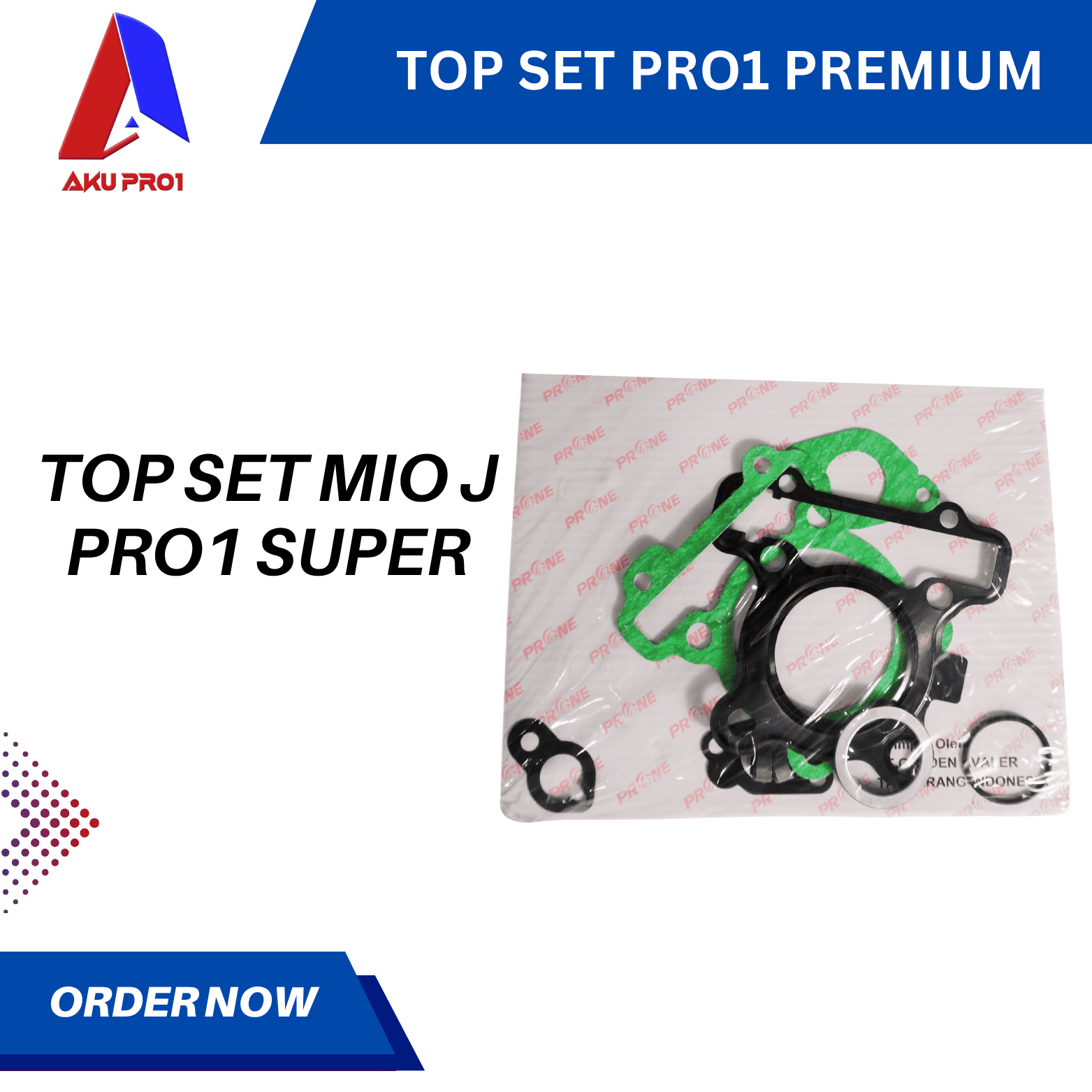 TOP SET / TOPSET MIO J GASKET PAKING PRO1 SUPER - Gambar 2