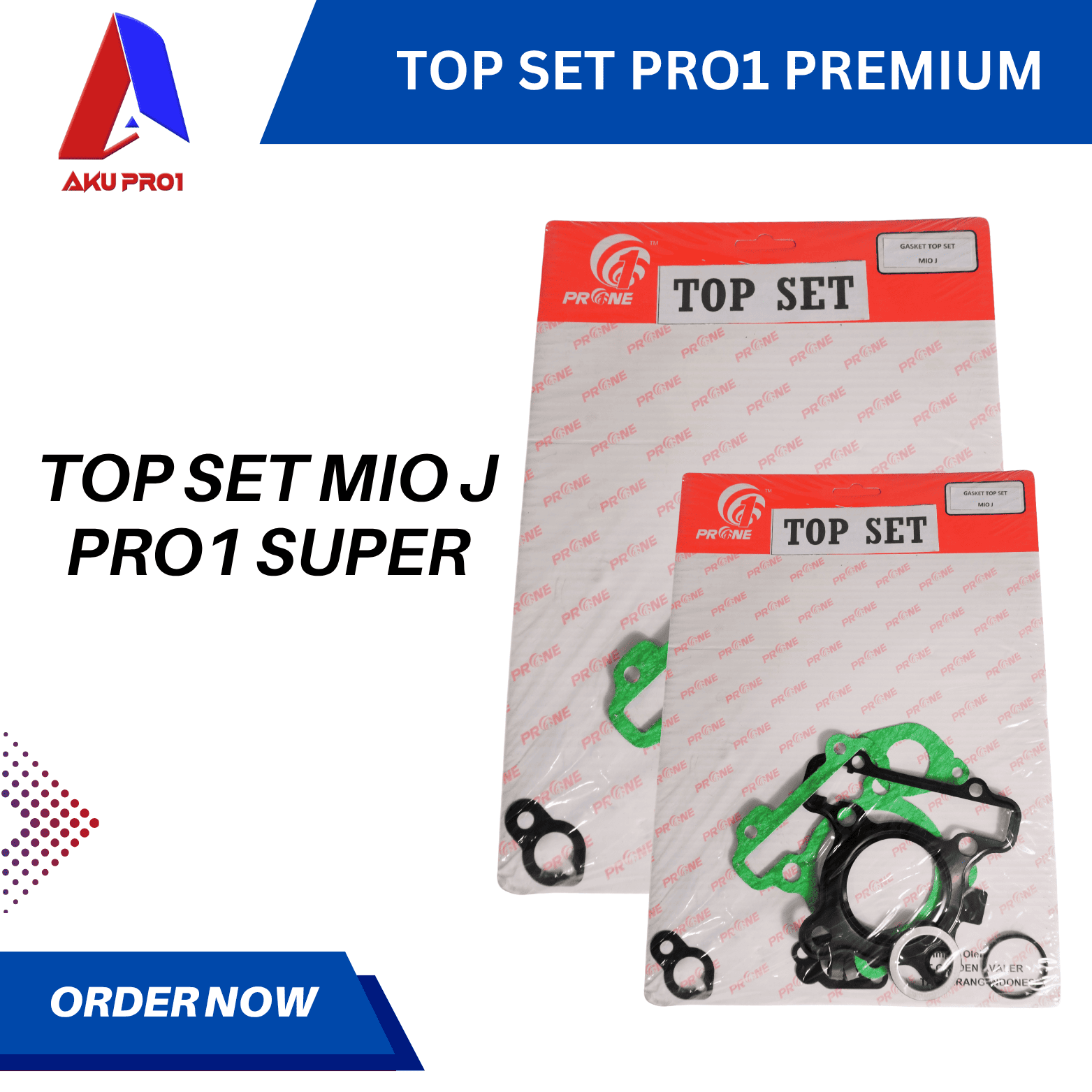 TOP SET / TOPSET MIO J GASKET PAKING PRO1 SUPER - Gambar 3