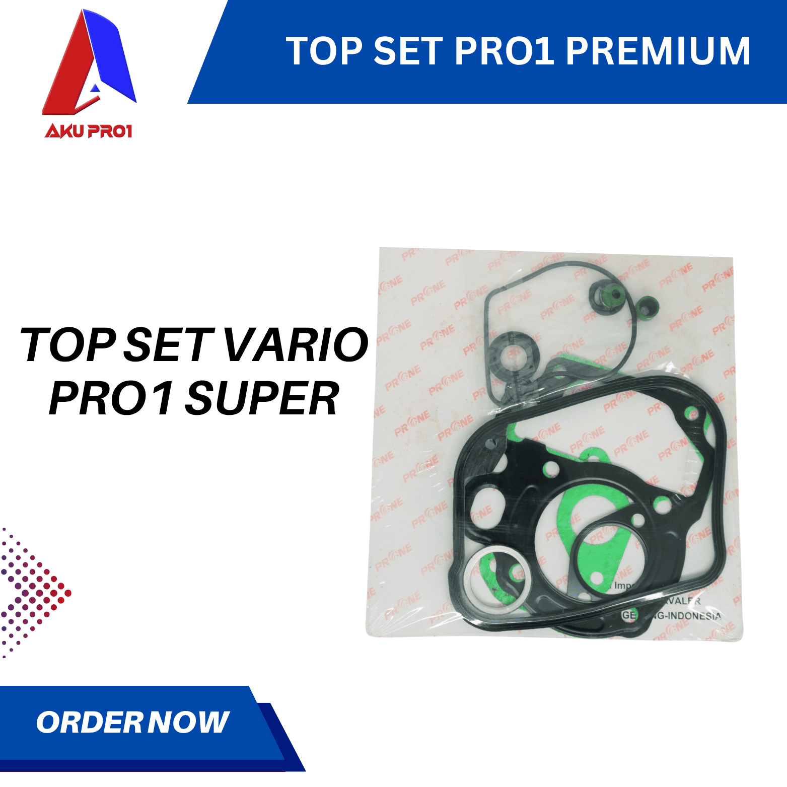 TOP SET / TOPSET VARIO GASKET PAKING PRO1 SUPER - Gambar 2