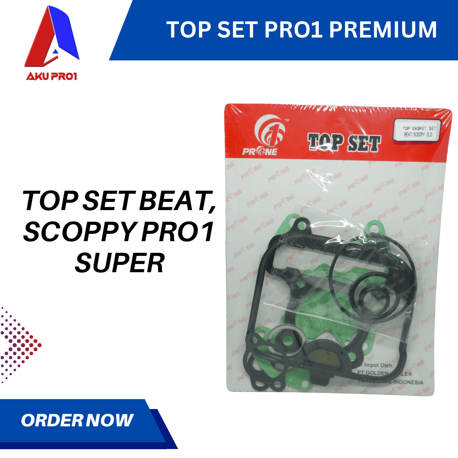 TOP SET / TOPSET BEAT OLD / SPACY OLD GASKET PAKING PRO1 SUPER