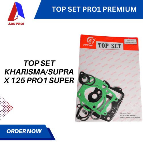 TOP SET / TOPSET KHARISMA / SUPRA X 125 GASKET PAKING PRO1 SUPER