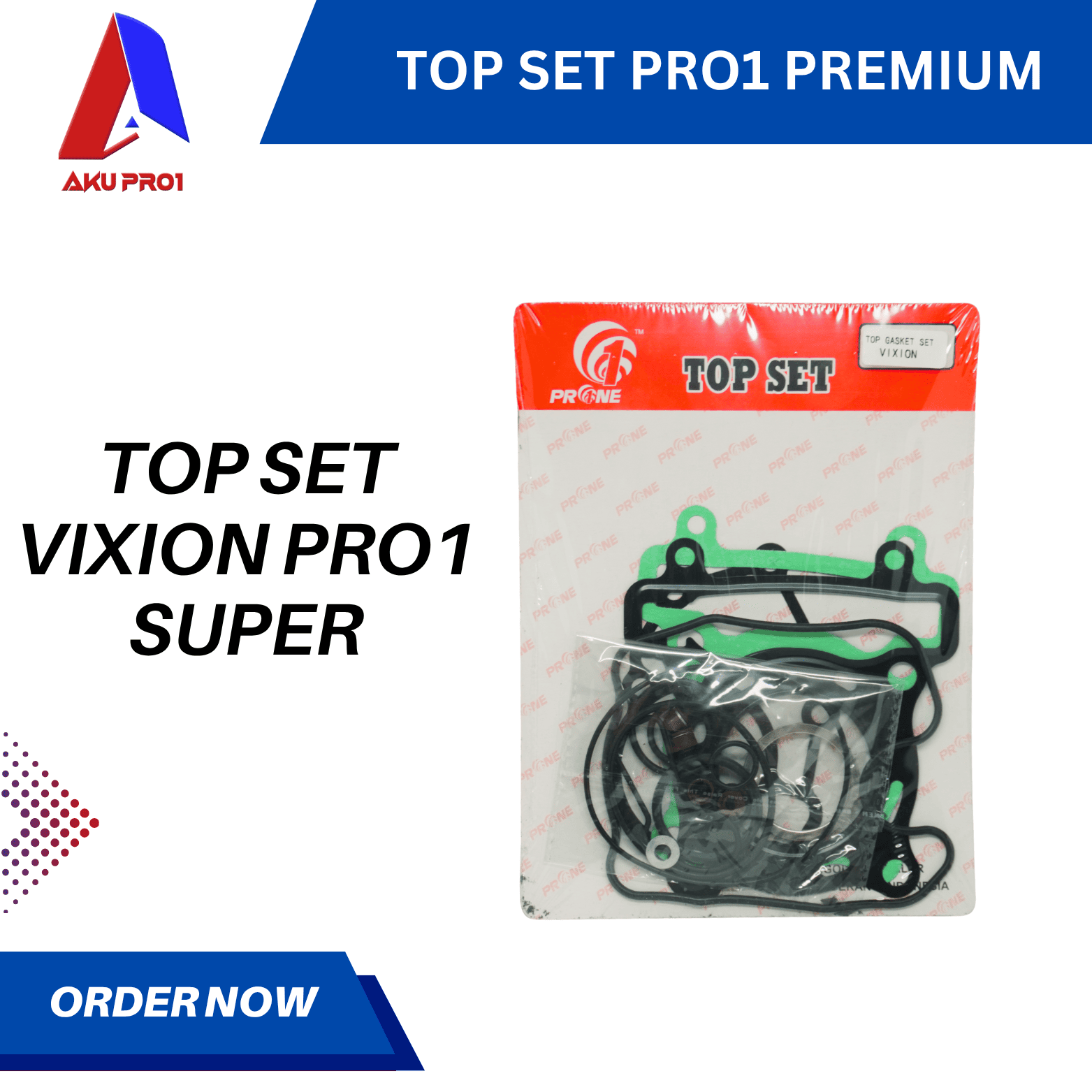 TOP SET / TOPSET VIXION GASKET PAKING PRO1 SUPER