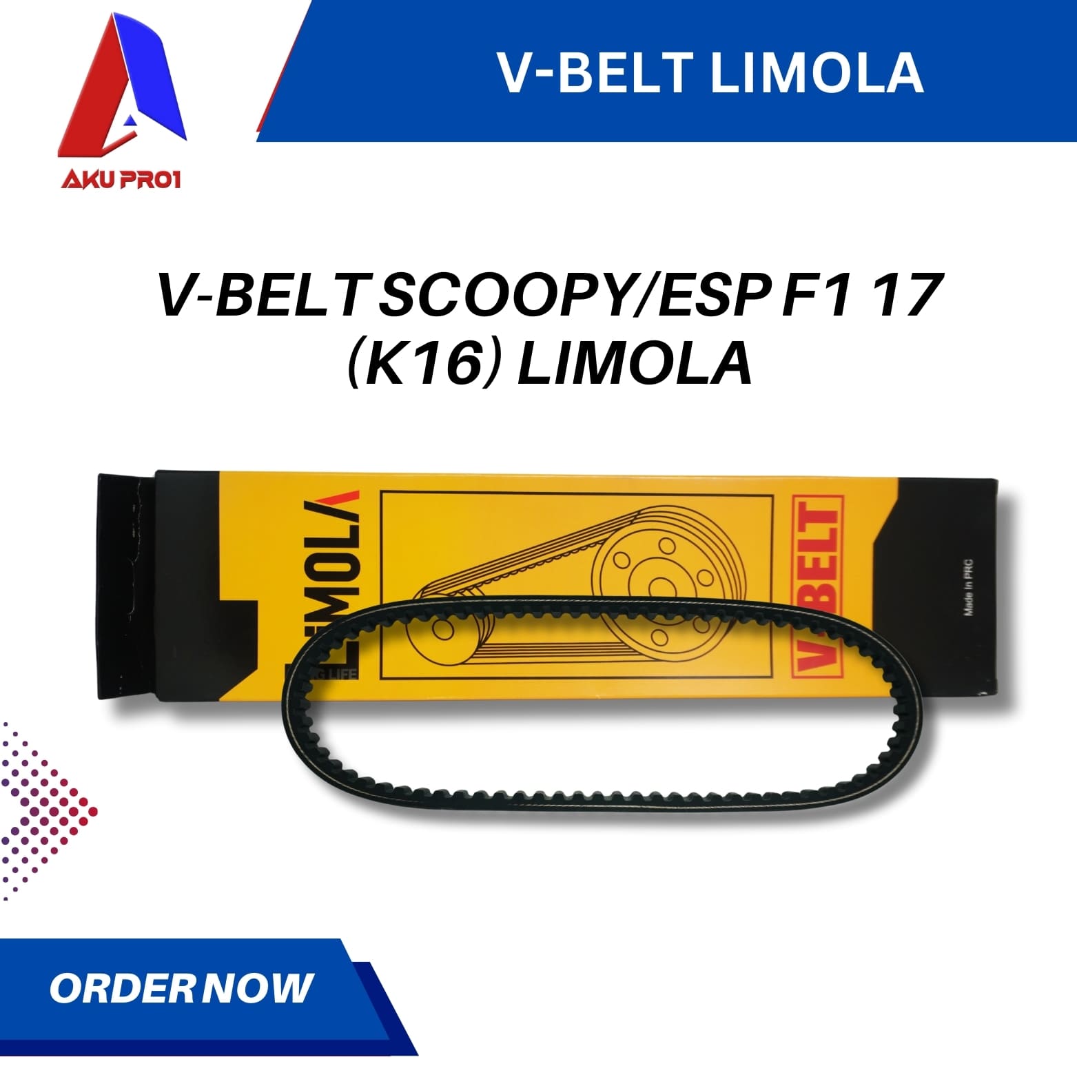 VANBELT / V-BELT SCOOPY ESP FI 2017 (K16) LIMOLA