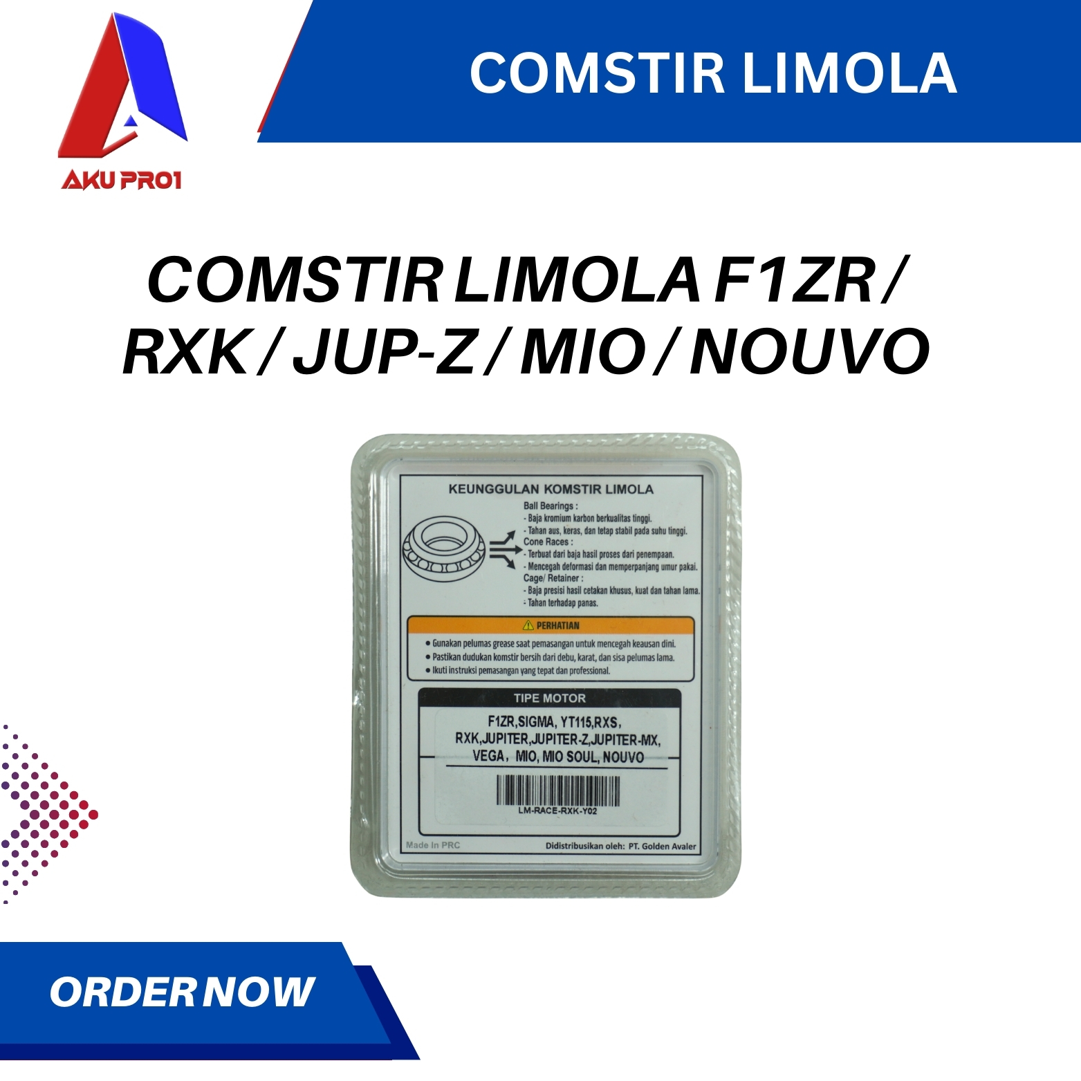 COMSTIR / MANGKOK STANG F1ZR, RXKING, JUPITER, MIO LIMOLA - Gambar 3