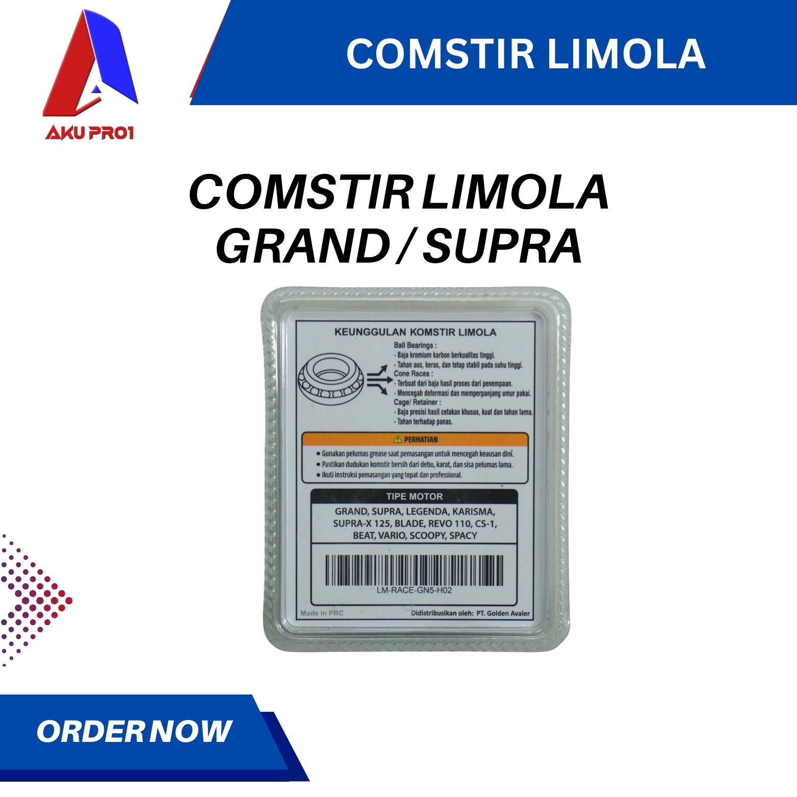 COMSTIR / MANGKOK STANG GRAND, SUPRA, KHARISMA, SUPRA FIT NEW LIMOLA - Gambar 3