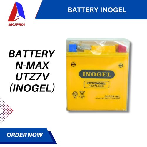 AKI / BATTERY MOTOR NMAX / AEROX / LEXI UTZ7V INOGEL (12V-7AH/10HR)