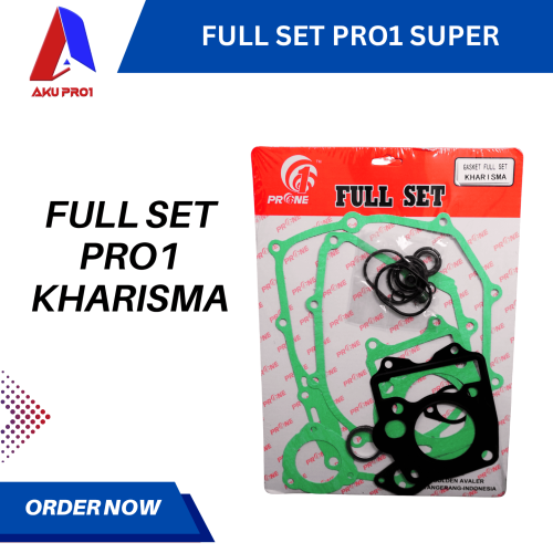FULL SET / FULLSET KHARISMA / SUPRA X 125 GASKET PAKING PRO1 SUPER