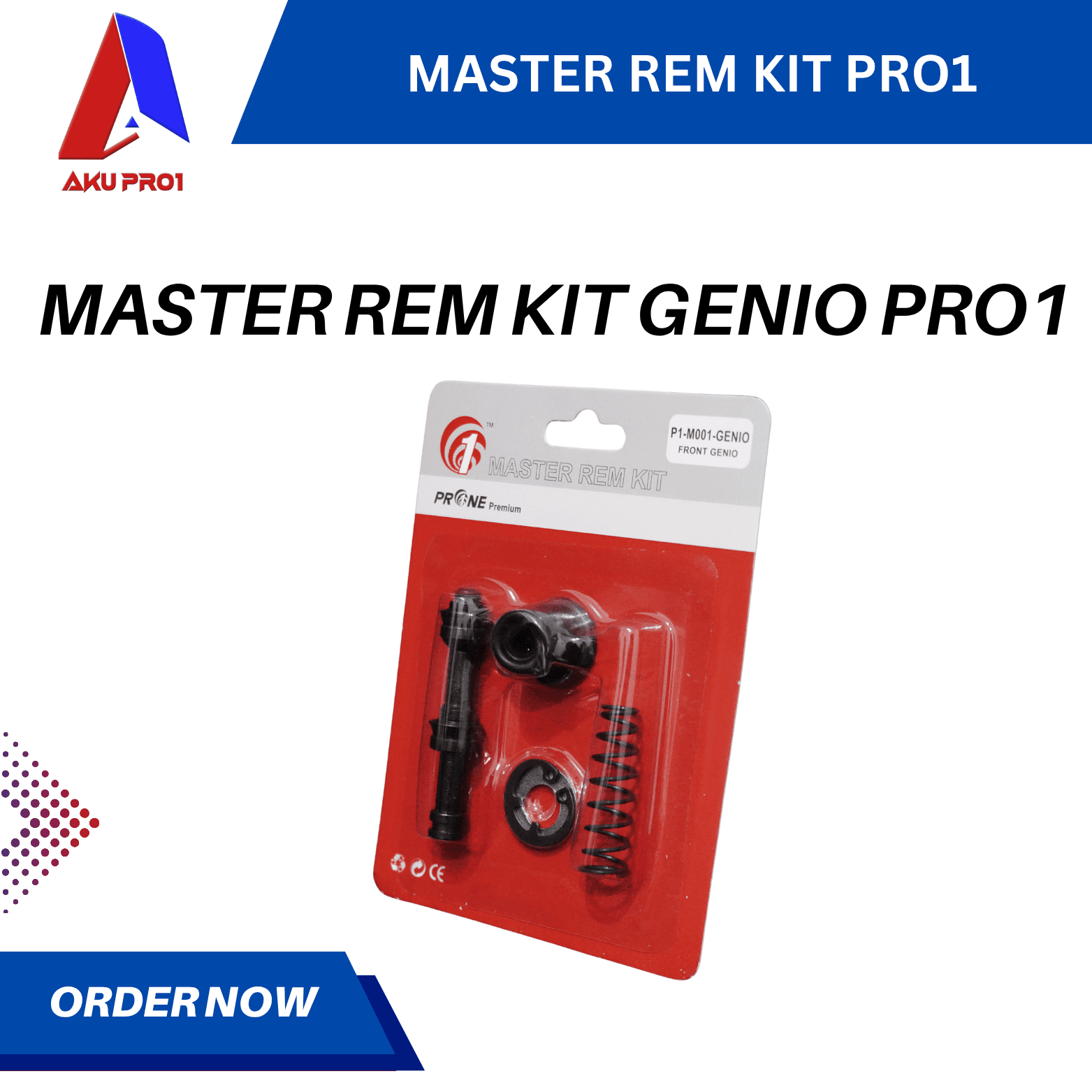 MASTER REM KIT / ISI MASTER REM KIT GENIO PRO1 PREMIUM - Gambar 2